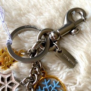 Snowflake Coach Keychain NWT
